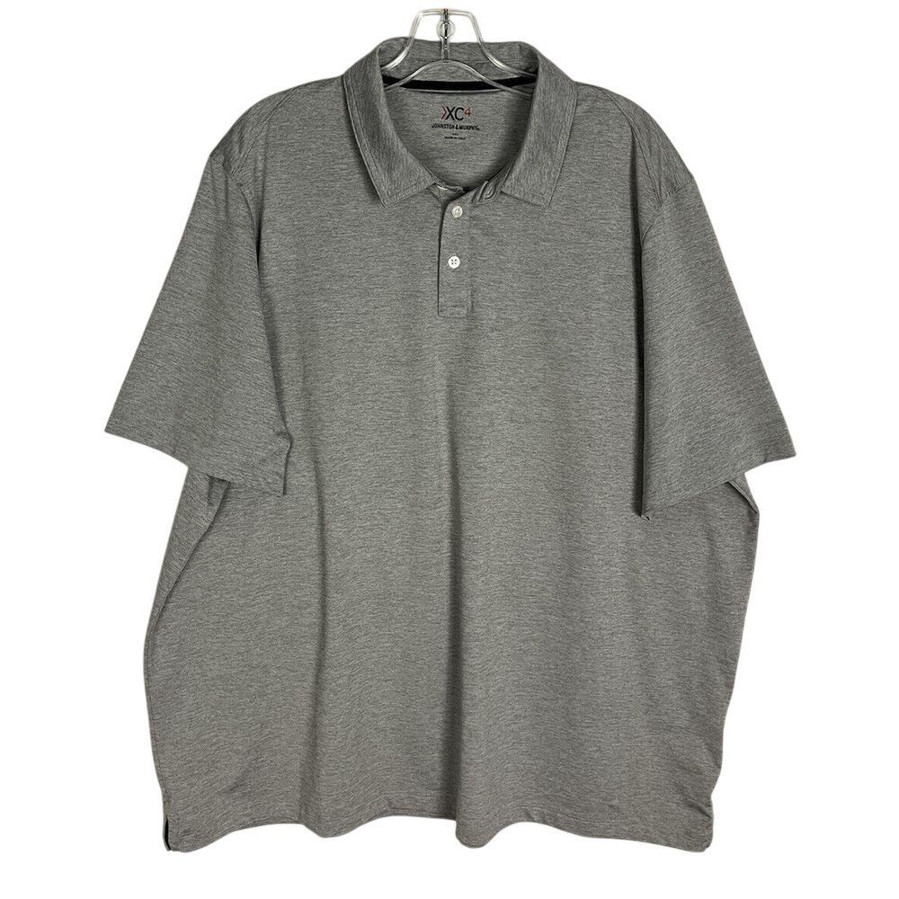 Johnston‎ & Murphy Men's XC4 Performance  Polo Shirt Gray  Size XXL Short Sleeve